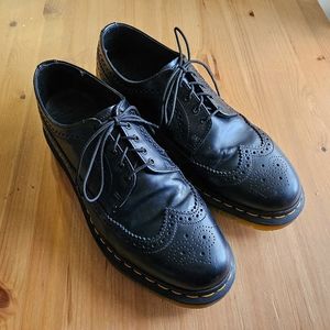 Doc Martens 3989 yellow stitch brogue dress  shoes